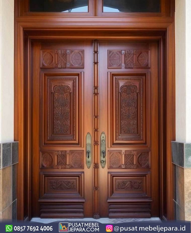 Pintu Rumah Ukir Mewah Klasik (8)